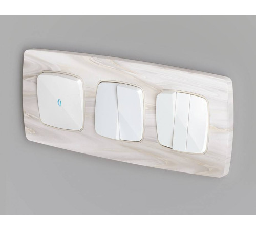 Клавиша для выключателя одноклавишного c подсветкой Ambrella Volt Quant OP1020