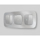 Клавиши для выключателя двухклавишного c подсветкой Ambrella Volt Quant OP4040