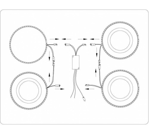 Потолочная люстра Ambrella Light FA FA8866