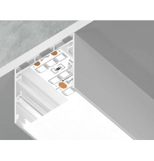 Профиль для светодиодной ленты Ambrella Light Profile System GP GP2550WH накладной белый GP2550WH