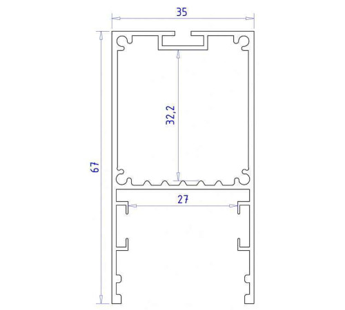 Короб накладной Ambrella Light Profile System GP GP3000AL