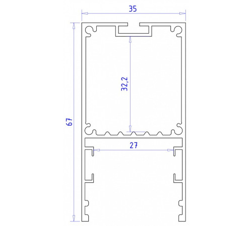 Короб накладной Ambrella Light Profile System GP GP3000BK