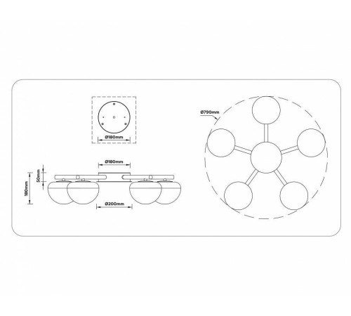 Потолочная люстра Ambrella Light LH LH12009