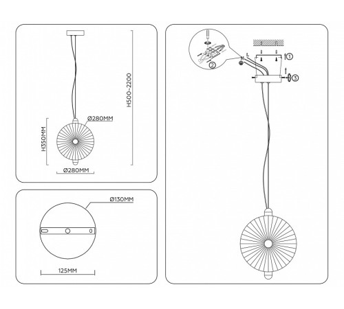 Подвесной светильник Ambrella Light LH LH31145