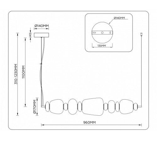 Подвесной светильник Ambrella Light LH LH53176