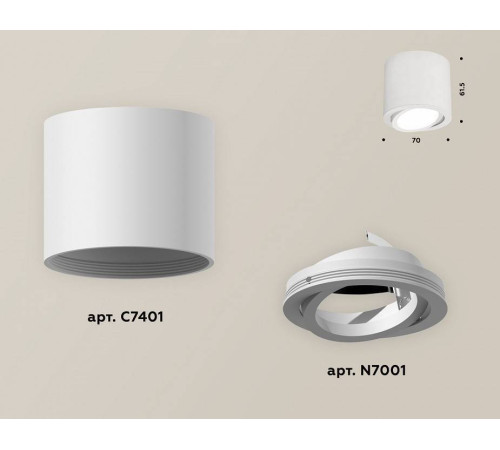 Накладной светильник Ambrella Light XS XS7401001