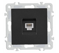 Розетка телефонная RJ-11 без рамки Arte Milano am-206 206.51-1.black