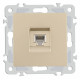 Розетка телефонная RJ-11 без рамки Arte Milano am-206 206.51-1.shampan