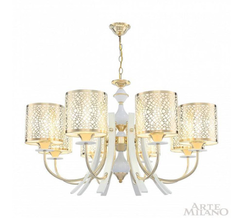Подвесная люстра Arte Milano Florentia-6067 306067/8 Wh/Gd