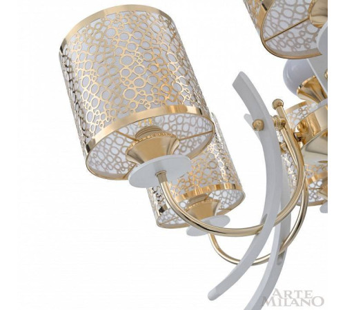 Подвесная люстра Arte Milano Florentia-6067 306067/8 Wh/Gd