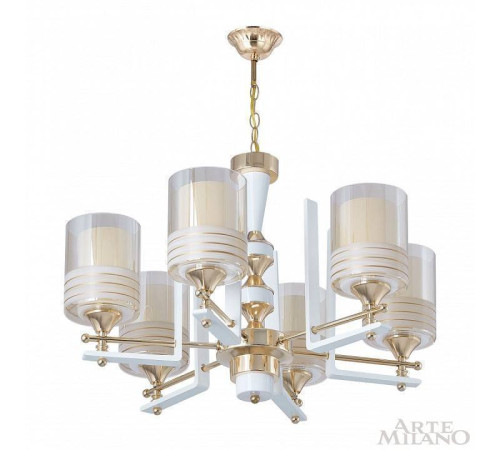 Подвесная люстра Arte Milano Florentia-6087 306087/6 Wh/Gd