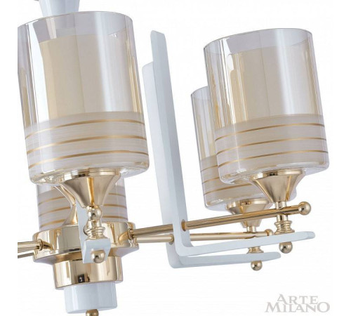 Подвесная люстра Arte Milano Florentia-6087 306087/6 Wh/Gd