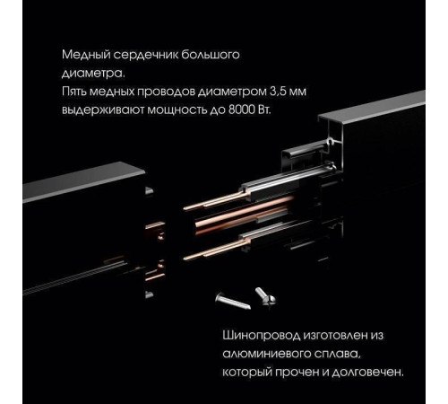 Трек встраиваемый Arte Milano Am-track-sockets 385201TBB/100 Black