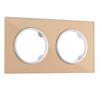 Рамка на 2 поста Arte Milano am-502.01 502.01-2.shampan