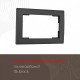 Рамка для двойной розетки Arte Milano am-503.06 503.06-double.black