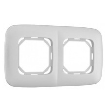 Рамка на 2 поста Arte Milano am-505.05 505.05-2.silver