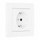 Розетка с заземлением и со шторкой Arte Milano SET06-1 SET06-1-40-1 white