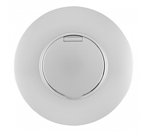 Розетка с заземлением и шторкой, с крышкой Arte Milano SET08-1 SET08-1-41-1 silver