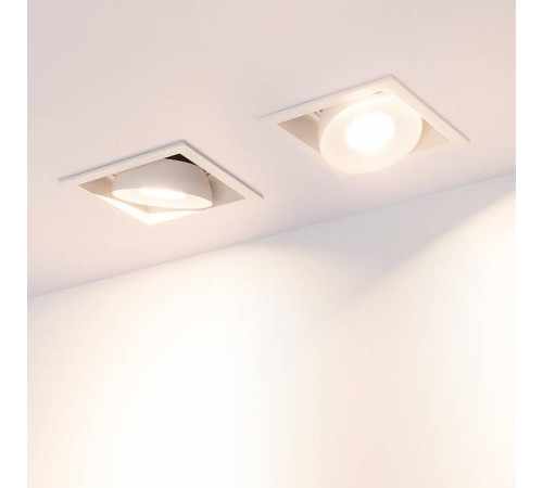 Встраиваемый светильник Arlight CL-SIMPLE-S80x80-9W Warm3000 (WH, 45 deg) 026874