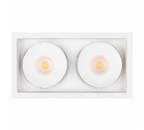 Встраиваемый светильник Arlight CL-SIMPLE-S148x80-2x9W Warm3000 (WH, 45 deg) 026876