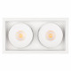Встраиваемый светильник Arlight CL-SIMPLE-S148x80-2x9W Warm3000 (WH, 45 deg) 026876