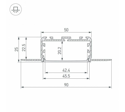 Профиль встраиваемый Arlight KLUS-POWER 028918