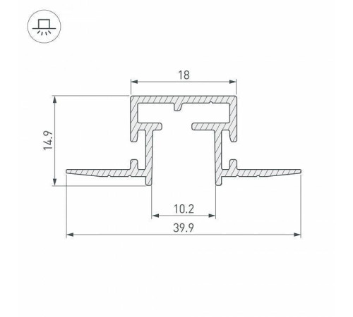 Профиль-держатель накладной Arlight PIK 29090