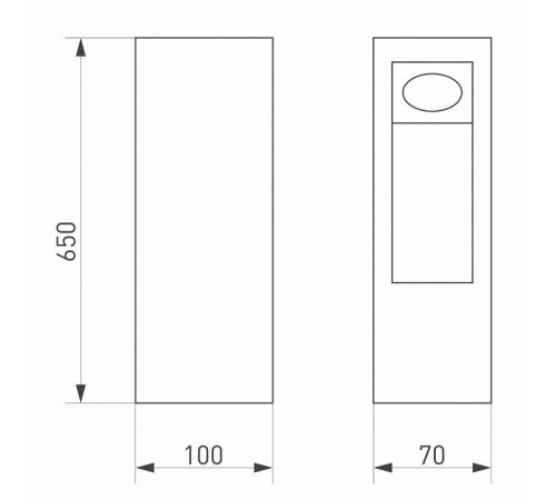 Наземный высокий светильник Arlight Mark 029965