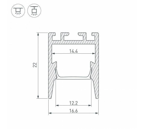Профиль универсальный Arlight PDS 032856