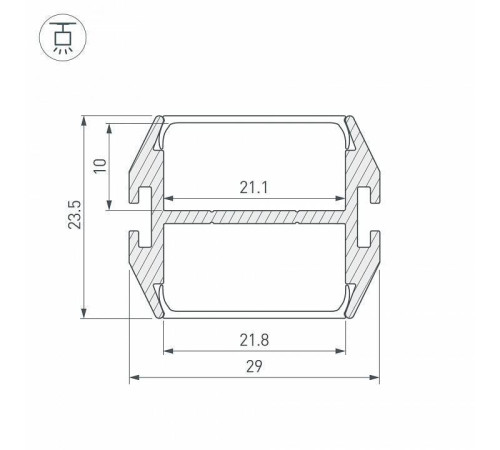 Профиль подвесной Arlight PLS-LOCK 032864
