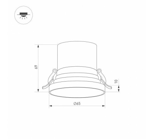 Встраиваемый светильник Arlight VOLCANO 033662