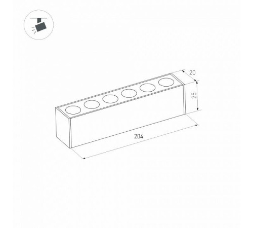 Встраиваемый светильник Arlight MAG-25 033669