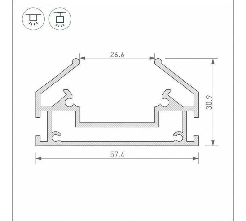 Профиль-держатель Arlight MAG-ORIENT 039173