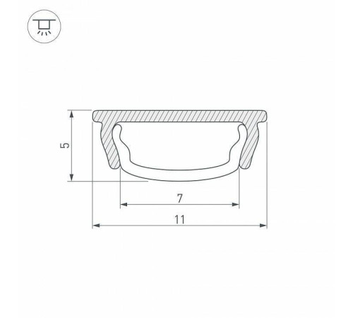 Профиль накладной гибкий Arlight ARH-BENT 39583