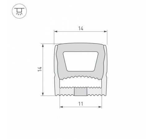 Короб накладной гибкий Arlight WPH 040286