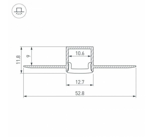 Профиль встраиваемый гибкий Arlight ARH-FANTOM 040327