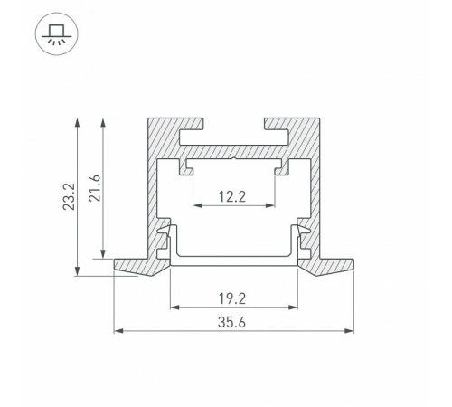 Профиль встраиваемый Arlight SL-LINE 043117
