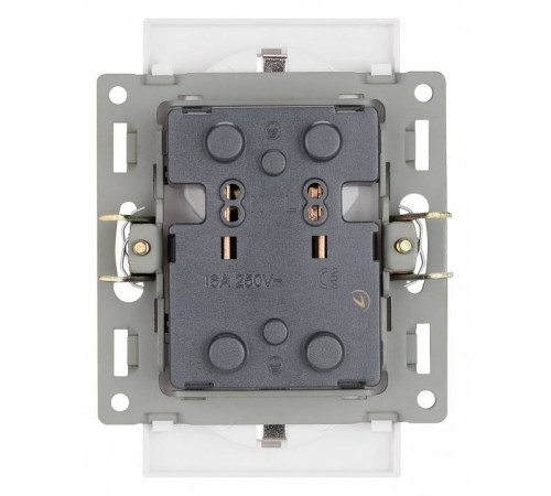 Розетка двойная с заземлением и со шторкой, без рамки Arlight SCT 043764