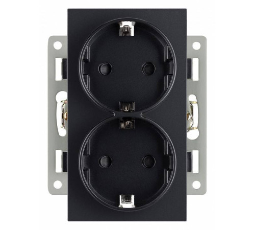 Розетка двойная с заземлением и со шторкой, без рамки Arlight SCT 043765