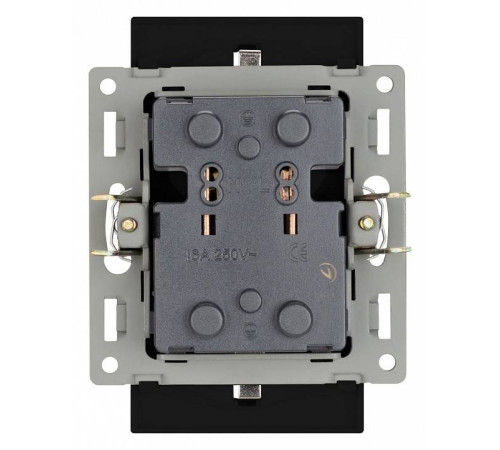 Розетка двойная с заземлением и со шторкой, без рамки Arlight SCT 043765