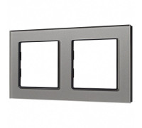 Рамка на 2 поста Arlight GLARE 043798
