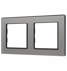 Рамка на 2 поста Arlight GLARE 043798