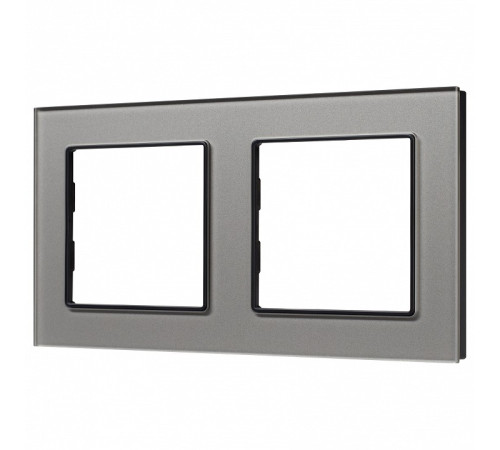 Рамка на 2 поста Arlight GLARE 043798