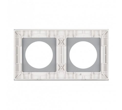 Рамка на 2 поста Arlight GLARE 043835