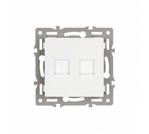 Розетка двойная RJ-12 и Ethernet RJ-45, без рамки Arlight SCT 045336