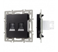 Розетка двойная RJ-12 и Ethernet RJ-45, без рамки Arlight SCT 045337