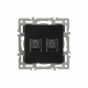 Розетка двойная RJ-12 и Ethernet RJ-45, без рамки Arlight SCT 045337