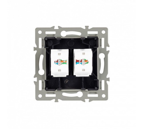 Розетка двойная RJ-12 и Ethernet RJ-45, без рамки Arlight SCT 045337