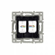 Розетка двойная RJ-12 и Ethernet RJ-45, без рамки Arlight SCT 045337
