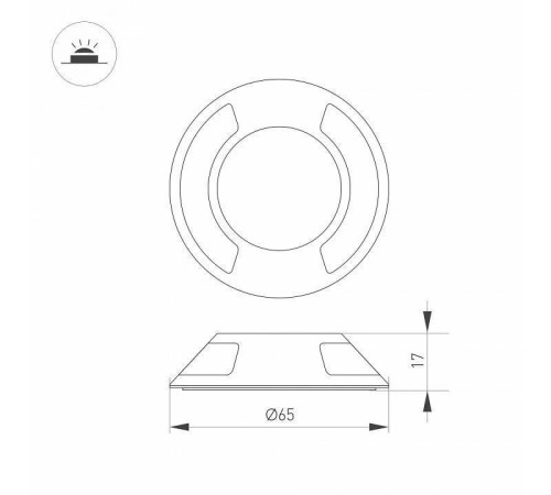 Плафон металлический Arlight ART-DECK 045350